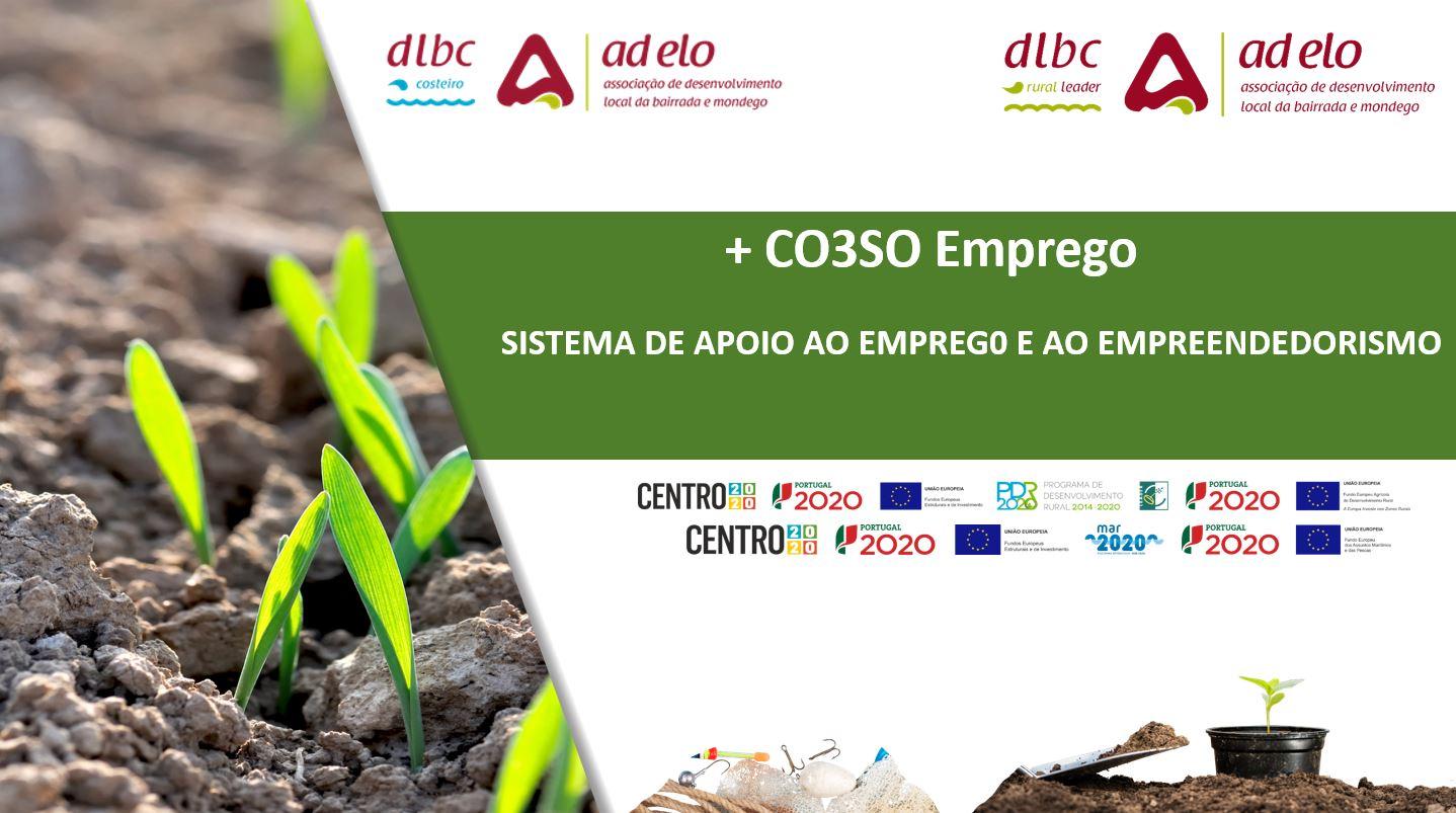 +CO3SO Emprego – Sistema de Apoio ao Emprego e ao Empreendedorismo (FSE) CANDIDATURAS ENCERRADAS – DLBC Costeiro