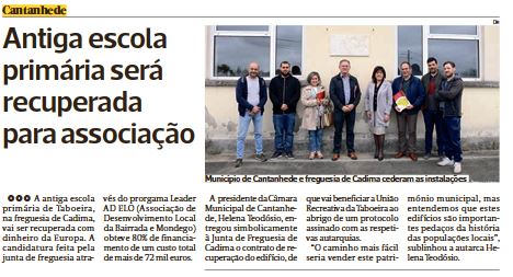 A AD ELO entregou “termos de aceitação” de candidaturas aprovadas – Renovação de Aldeias