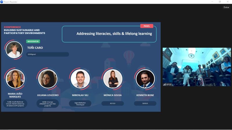 onferência Internacional Building Sustainable and Participatory Environments contou com a apresentação de 2 projetos da AD ELO