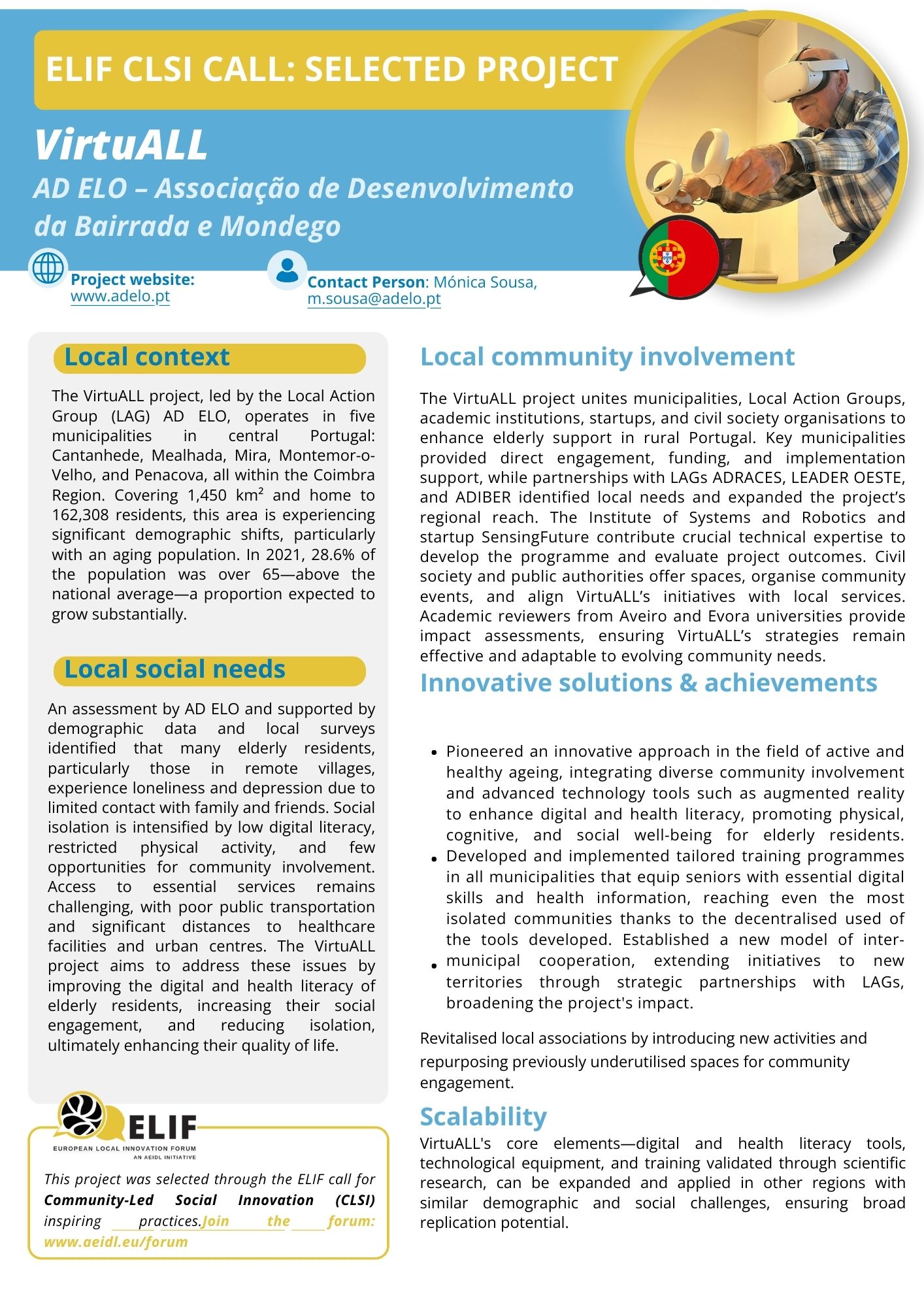 VirtuALL em Destaque no Lançamento da Community-Led Social Innovation Network (CLSI)